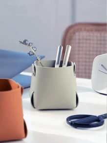 Skórzana taca/pudełko do przechowywania do przedpokoju, na biurko, do makijażu, na pilota i inne różne przedmioty Prezenty dla kobiet - Wielokolorowe - Zobacz 6