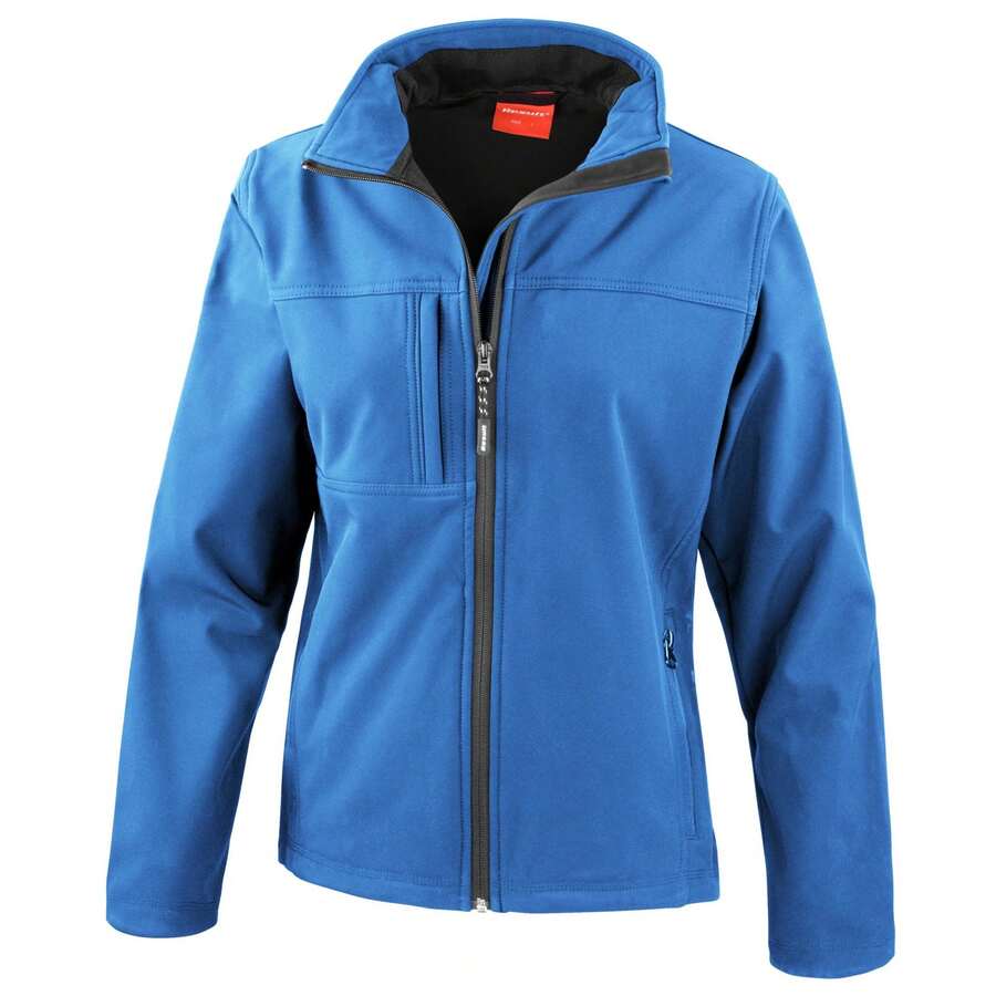 Result Womens Softs Premium 3 Layer Performance Jacket (Waterproof, Windproof & Breathable) (Azure Blue) - 93% Polyester/7% Elastane - Blue - View 1