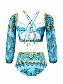 Maillot de bain bikini sexy et avec jupe enveloppante, soutien et couverture, robe de plage style européen, pour les vacances d'été