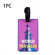 2pcs/1pc Fashion Simple Travel Essential Luggage Tag, Travel Accessories Suitcase ID Address Holder Boarding Pass Portable Tag Card Holder Suitcase Tag For Travel Flying College For Luggage For School Bag Anti-Lost Waterproof Double-Sided Privacy Protection