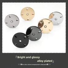 4pairs Button Snaps & Invisible Hidden Buttons Blouse/Jacket/Cardigan Closure Accessory Set With Sewing Kit