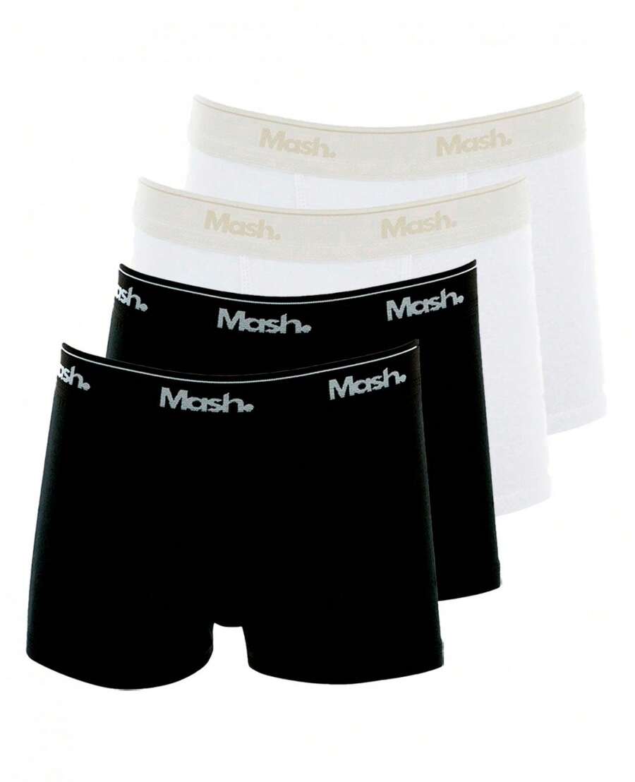 Kit With 4 Children's Boxer Briefs Mash 190.03 Colorful - Black - View 1