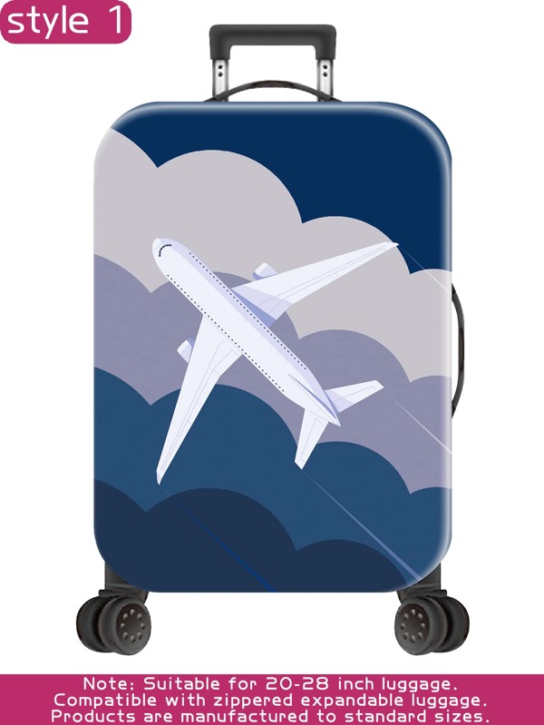 Air Travel, Air Travel, Airplane, Rainbow, Monstera, Personalized Pattern, Production Process Upgrade, Overall Elastic Binding, Thickened Elastic Fabric, Washable, Suitcase Protective Cover, Suitcase Protective Cover, Suitcase Dust Cover , Suitcase Dust Cover, Very Suitable For Business Trips, Travel, Luggage Check-In, Suitable For 18-32 Inch Boxes. Bag For School School Accessories School Stuff