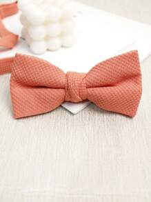 1 pièce Nœud papillon épaissi de couleur bonbon, convient pour un usage quotidien, un mariage, décontracté et professionnel