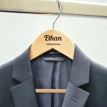 1 Set Of Customized Wedding Dress Hangers, Personalized Wedding Party Hangers For Bride And Bridesmaids, Carved Garment Hangers, Handmade Solid Wood Material, Suitable For Wedding Celebration And Dress Display ,Waterproof,Anti-Mold Stylish,Adorable,High-Quality Custom,Personalized,Unique Ideal Gifts For Her Boyfriend,Girlfriend,Dad,Mom,Family,Friends,Son,Daughter,School Students,Kids For Anniversaries,For Birthdays School,Office,Home