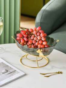 1PC北欧风格防摔咖啡桌水果盆客厅多层果盘现代客厅家居用创意水果盘 - 彩色 - 查看 3