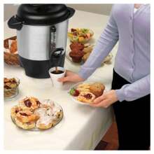 40 Cup Coffee - 40514: Electric Coffee Urn & Dispenser, 1090W, Silver, 8 Oz Cup Capacity