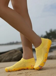 Couple's Water Shoes, Suitable For Barefoot Enthusiasts, Soft Bottom Women's Beach Shoes For Swimming, Diving, Outdoor Quick Drying Summer Sandals, Fishing Water Shoes, Non-Slip Breathable Aqua Socks