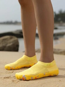 Couple's Water Shoes, Suitable For Barefoot Enthusiasts, Soft Bottom Women's Beach Shoes For Swimming, Diving, Outdoor Quick Drying Summer Sandals, Fishing Water Shoes, Non-Slip Breathable Aqua Socks