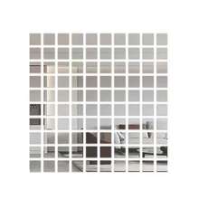 [Qty: 20/50/100/200/500/1000 Pcs] 2cm Square Acrylic Mirror Mosaic Tiles, Self-Adhesive Geometric Wall Stickers For Bedroom, Living Room, Bathroom Decor, Glass Surface, Shiny And Reusable, DIY Mirror Tiles Home Decor, Multi-Surface Installation