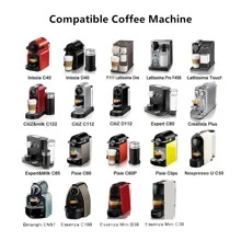 iCafilas Set de 6 cápsulas de café recargables y reutilizables para espresso, accesorios de café para volver a la escuela