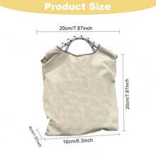 Nowa delikatna haftowana tygrysia mini torba na zakupy z nylonu, torebka na ramię