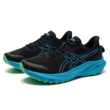Asics Lifewalker M010 男士健走跑步鞋 - 黑色/藍色 - 查看 3