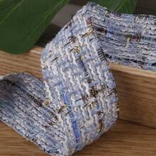 渐变色粗丝编织镂空丝带手工DIY蝴蝶发饰家居布艺丝带服装织带 - 彩色 - 查看 8