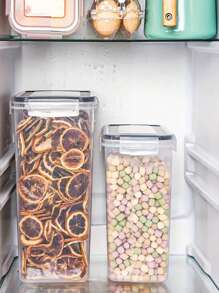 36 piezas Recipientes herméticos para almacenamiento de alimentos para organización y almacenamiento de despensa de cocina, recipientes de almacenamiento de cocina de plástico con tapas para harina, azúcar y cereales, etiquetas y marcador