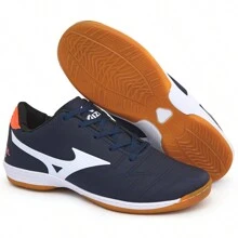 Neo Futsal Shoes Tennis Court Comfortable Glued And Stitched Reinforced - 海軍橙 - 查看 2