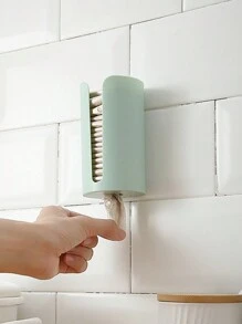 1pc Trash Bag Holder,Rubbish Bag Dispenser Wall Mount Toilet Paper Holder Trash Bags Holder Recycling Grocery Pocket Bag Holder Dispenser Tissue Dispenser,Hanging Storage Organizer Wall Mounted Container For Kitchen Bathroom - Multicolor - View 5