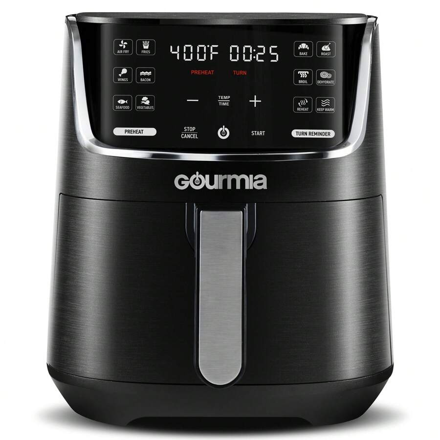 Gourmia 4 Qt Air Fryer With 12 Cooking Presets