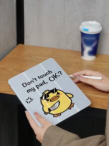 Étui de protection "Ne pas toucher ma tablette", compatible avec Samsung Galaxy Tab/iPad, iPad 9e/8e/7e génération 10,2", nouvel iPad 10e génération, avec fonction de réveil/veille automatique, protection anti-chute sur les quatre coins - Multicolore - Voir 3