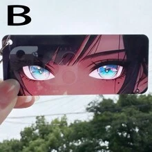1pc Anime Eye-Shaped Transparent Card, Anime Peripheral Creative Backpack/Keychain Pendant Card, Collection Commemorative Card