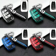 适用于奥迪钥匙保护套 适用于 A3 适用于 A1 适用于 Q2L 适用于 R8 0ld 型号适用于 A6 折叠车钥匙保护套 - 金屬扣 - 查看 12