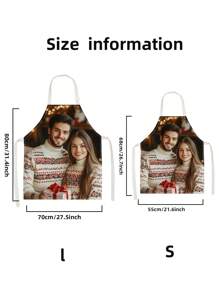1 Piece DIY Photo Custom Apron, Waterproof Horizontal Weave Nylon Fabric With Photo Mom Men Women Customized Funny Pictures Chef Cooking Kitchen Apron Personalized Kitchen Waterproof Apron Custom Photo Logo Picture Name Chef Chef Apron Perfect For Mom Husband Girlfriend Girlfriend Boyfriend Father's Day Valentine's Day Mother's Day Birthday Anniversary Graduation Wedding Christmas Love Unique Ideal Gift For Dad, Family, Friends, Housewarming