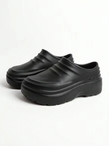 Całoroczne, jednokolorowe, wsuwane buty z miękką podeszwą, lekkie, antypoślizgowe, wodoodporne, wygodne do dojazdów do pracy, pracy w kuchni, sprzątania, ogrodnictwa i kuchni hotelowej