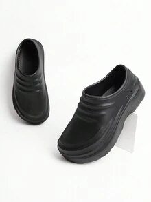 Całoroczne, jednokolorowe, wsuwane buty z miękką podeszwą, lekkie, antypoślizgowe, wodoodporne, wygodne do dojazdów do pracy, pracy w kuchni, sprzątania, ogrodnictwa i kuchni hotelowej