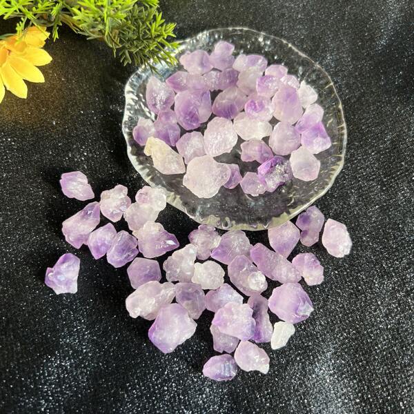 100g/200g Schegge di quarzo ametista naturale, adatte per acquario, piante in vaso, piscina, giardinaggio, decorazione domestica e artigianale