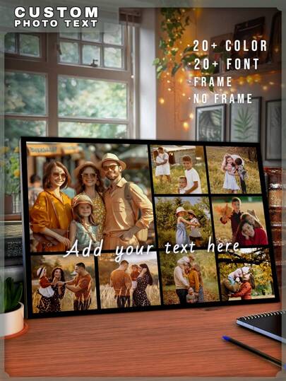 1Pc Personalized Photos To Canvas Print - Canvas Prints With Your Photos On Custom Wall Art For Bedroom, Living Room, Wedding, Baby, Pet, Family, Love, Couple, Friend, Picture, Photo, Framed Wall Art, Gift ,Best Friend Gift,Family Gift,Birthday Gifts,Gift For Family/Friend/Girlfriend/Boyfriend Graduation,Multi-Functional,Durable,Quick Dry,Waterproof,Anti-Mold,Reusable,Ornamental,Stainless,Cute,Stylish,Exquisite,Adorable,Tidy,High-Quality,Modern,Custom,Personalized,Unique,Ideal Gifts For Him,Ideal Gifts For Her,Her,Girlfriend,Dad,Boyfriend,Family,Mom,Friends,Son,Daughter,Kitchen,Dining Room,Bathroom,Living Room,Bedroom,School,Office,Tea Room,Home,Garden