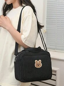 2024 New Ins Stylish Ultralight Cute Embroidered Tote Mother Bag, Korean Version Young Ladies Shoulder Bag For Outdoor Use