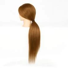 24inch Professional Hairdresser Training Mannequin Head With 70% Real Hair - Includes Clamp Holder & Tripod Stand For Styling And Cosmetology Practice