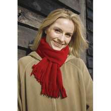 Result Adults Unisex Active Fleece Winter Tassel Scarf (Red) - 100% Polyester - Red - View 2