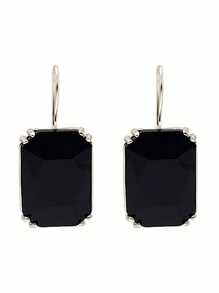 Gemshine Oorbellen BLACK EMERALD