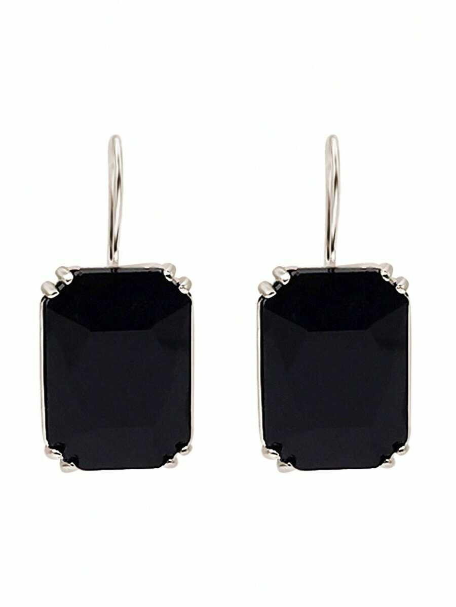 Gemshine Oorbellen BLACK EMERALD