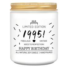 A Particular Year Birthday Gift Scented Soy Wax Candle In A Jar, 18th Birthday Gifts For Girls Women Daughter Sister BFF Friends, Relaxing Stress-Relieving Smokeless, Fun Unique Personalized - Multicolor - View 18