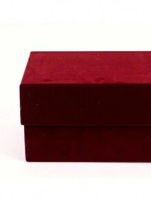 1/5pcs Luxury Velvet Gift Boxes With Lids - Perfect For Weddings, Holidays, And More - No Ribbon Included Valentine's Day - Multicolor - View 5