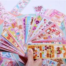 200 Peças Adesivos Fofos de Desenho Animado, Adesivos Decorativos Adesivos, Adesivos DIY para Festas, Estilo Divertido, Temas de Desenhos Animados Adoráveis, Adequado para Presentes de Meninas, Decorações de Festa de Feriado