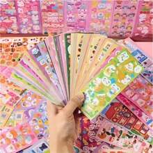 200 Peças Adesivos Fofos de Desenho Animado, Adesivos Decorativos Adesivos, Adesivos DIY para Festas, Estilo Divertido, Temas de Desenhos Animados Adoráveis, Adequado para Presentes de Meninas, Decorações de Festa de Feriado