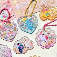 200 Peças Adesivos Fofos de Desenho Animado, Adesivos Decorativos Adesivos, Adesivos DIY para Festas, Estilo Divertido, Temas de Desenhos Animados Adoráveis, Adequado para Presentes de Meninas, Decorações de Festa de Feriado