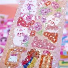 200 Peças Adesivos Fofos de Desenho Animado, Adesivos Decorativos Adesivos, Adesivos DIY para Festas, Estilo Divertido, Temas de Desenhos Animados Adoráveis, Adequado para Presentes de Meninas, Decorações de Festa de Feriado