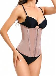 Ceinture de maintien de la taille avec fermeture éclair, gaine corporelle à haute compression pour femme