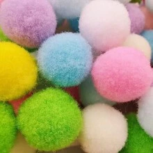 (120/60/30pcs) 1 Paket Pom Pom Poliester 10/15/20mm untuk Kerajinan DIY, Seni, dan Dekorasi Meriah - Bola Felt Aneka Warna untuk Acara Keluarga, Proyek Kreatif, Pembungkus Kado, Pakaian, Sepatu, dan Aksesoris - MultiWarna - View 33