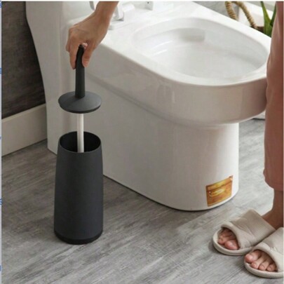 Toilet Bowl Brush Holder, Plastic Toilet Bowl Brush, Toilet Bowl Cleaners, Toilet Brush, Bathroom Cleaner(1 Pc) Bathroom Decor Fall Decor