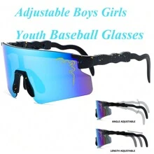 Gafas de béisbol de moda para jóvenes y adolescentes, gafas deportivas para exteriores para softbol, correr, senderismo, bicicleta, ciclismo, fútbol, para hombres y mujeres con rostros estrechos - DY - Ver 14