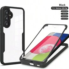 1 件升级版豪华全覆盖外壳，喷油 + TPU 材质，0.25 毫米厚面盖，1.5 毫米加厚底部，二合一技术，糖果色，防震防刮外壳兼容 Galaxy A56 5G/A55/A54/A14/A15/A16、Redmi Note 13/12/11 4G、Realme C30/C33S/C33、OPPO A55、Pixel 6a，轻巧防指纹