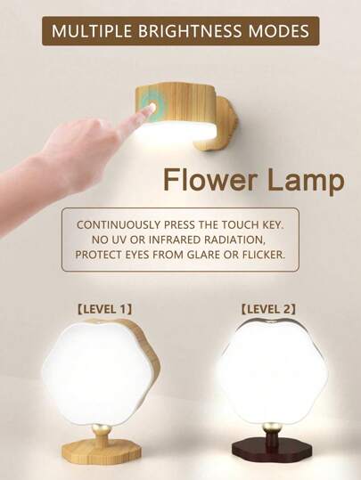 LED Sconces, Wand Mounted Lamps Rechargeable Battery Operated USB Port 1/3 Temperatures 2/3 Brightness Levels 360°Rotate Magnetic Ball, Cordless Lights Reading Bedside view 11