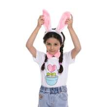 6 Pcs Rabbit Accessory Set Including Rabbit Ear Headband, Bow Tie And Tail (2 Sets), For Costume Decoration, Gag Prop, Funny Rabbit Ear Headband Bunny Costume