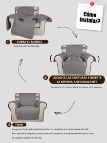 KEKUOU Cubre Sofa Funda para Sillón - Conjunto de Fundas de Sofá Acolchadas para 1/2/3 Plazas, Diseño de Moda y Máxima Comodidad con Amplia Gama de Colores Elegantes para Combinar Perfectamente con la Decoración de tu Hogar. Protege Eficazmente tu Sofá de Manchas, Salpicaduras, Pelajes de Mascotas, Desgaste Diario y Óxido, Ideal para Hogares con Mascotas (Perros, Gatos) y Niños. Fabricación de Alta Calidad con Tejido Suave y Duradero, Resistente al Deslizamiento y Fácil de Limpiar | Regalo Práctico de Año Nuevo para Hogares con Niños | Perfecta para Renovar Sala en Fiestas de Día de Reyes - Marrón - Ver 9