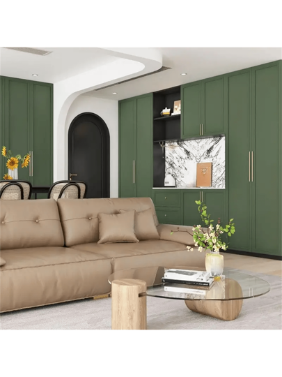 Roll Thickened Matcha Groen Self Adhesive Wallpaper Matte Surface Waterproof Contact Paper, Kitchen, Wardrobe, Cabinet Home Room Wand Bathroom Bedroom ation Stuff Living Ho Paper Stickers Sticker Kitchen view 3